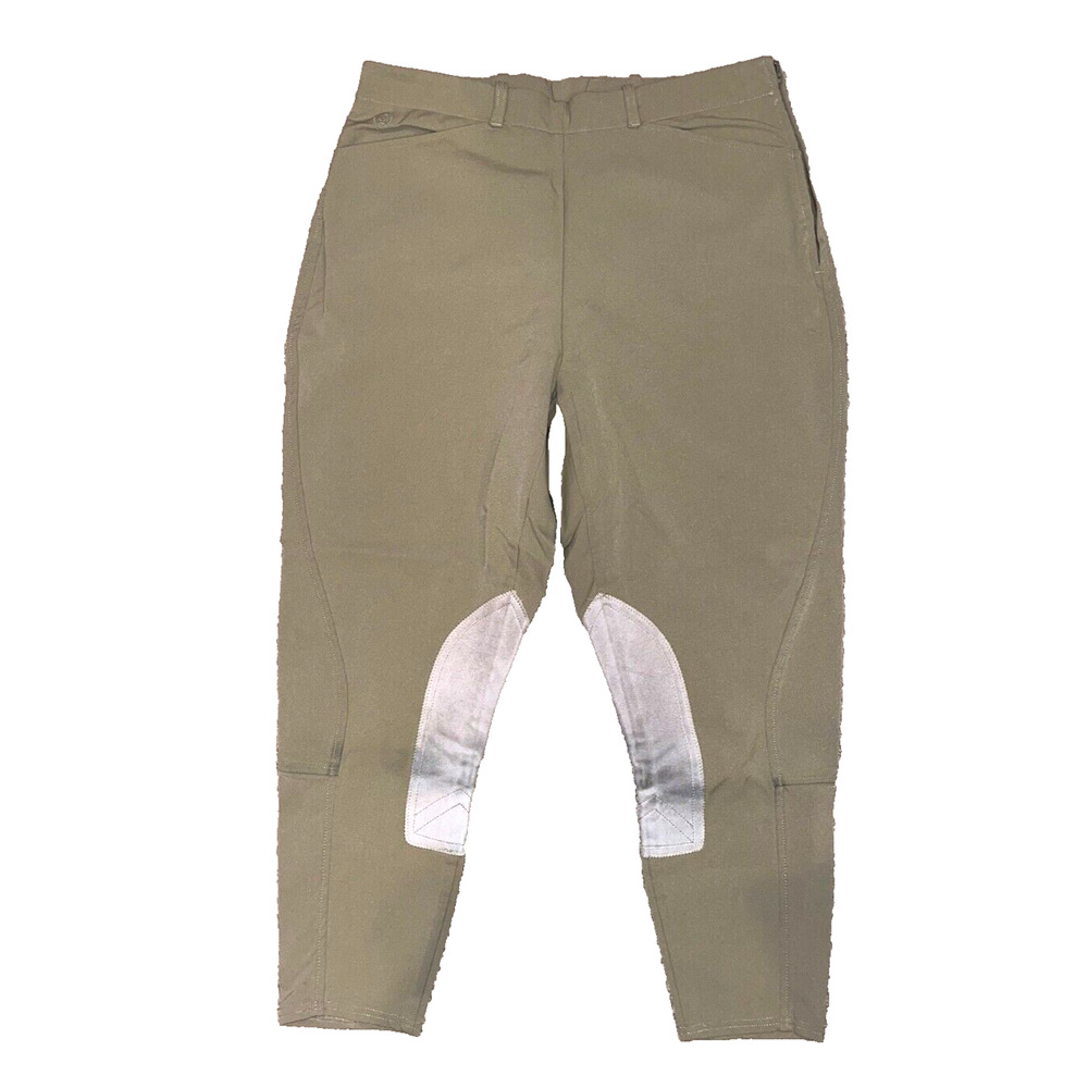 Ariat Pro Series Women’s Riding Breeches 36R 36x26 Beige Side Zip Equestrian - Picture 3 of 12
